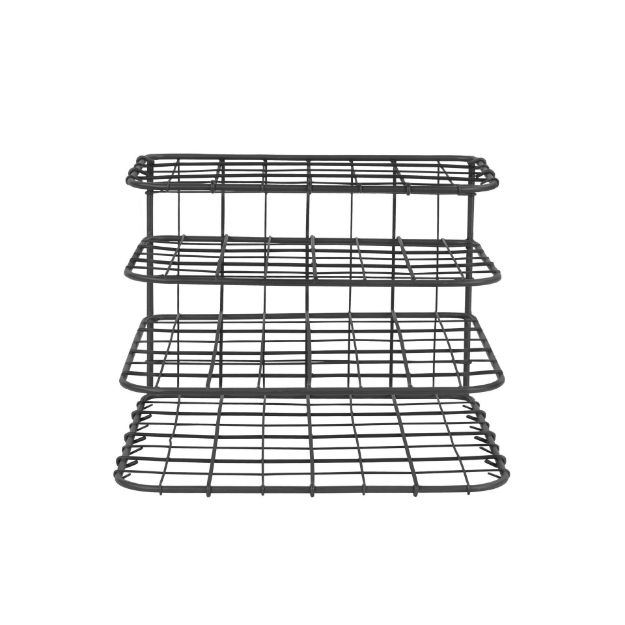 Spectrum Diversified Vintage Living Desktop File & Folder Organizer - Black