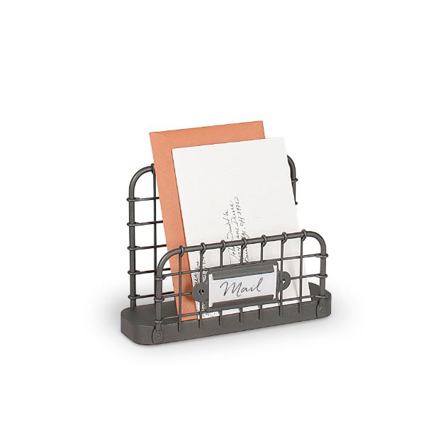 Spectrum Diversified Vintage Living Desktop Letter Holder - Industrial Gray