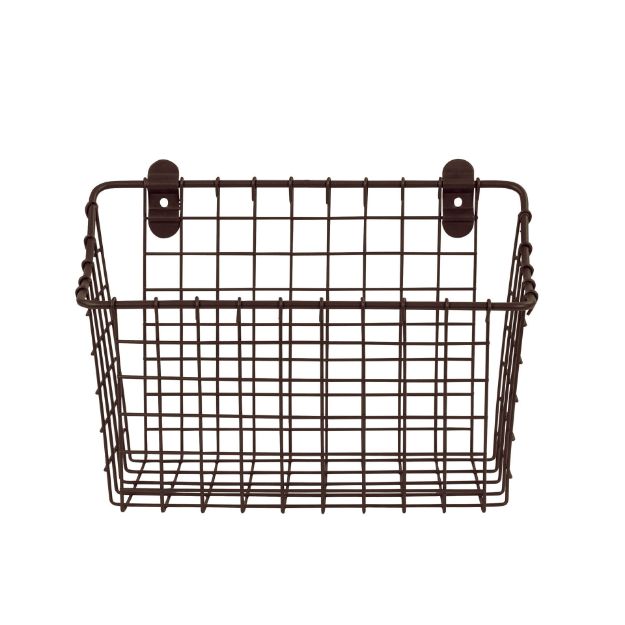 Spectrum Diversified Vintage Living Large Wall Mount Basket - Bronze