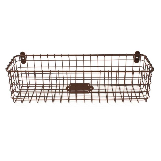 Spectrum Diversified Vintage Living Large Wall Mount Basket - Bronze