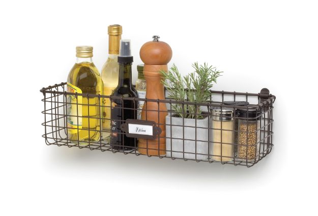 Spectrum Diversified Vintage Living Large Wall Mount Basket - Bronze