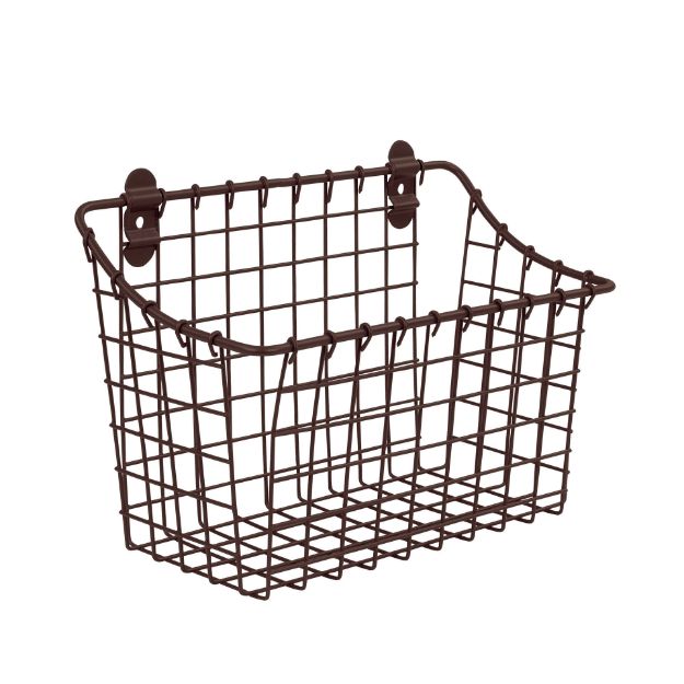 spectrum diversified Vintage Living Large Wall Mount Basket - Bronze