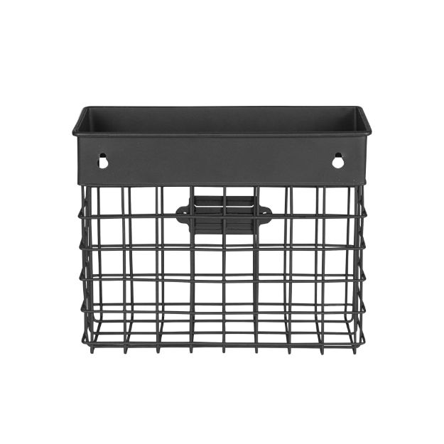 Spectrum Diversified Vintage Living Wall Mount Small Mail Bin - Black