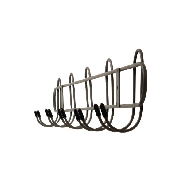 Spectrum Diversified Wall Mount 10-Hook All Purpose Rack - Industrial Gray