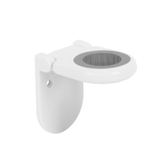 spectrum diversified Wall Mount Mop & Broom Organizer - White spectrum diversified Wall Mount Mop & Broom Organizer - White