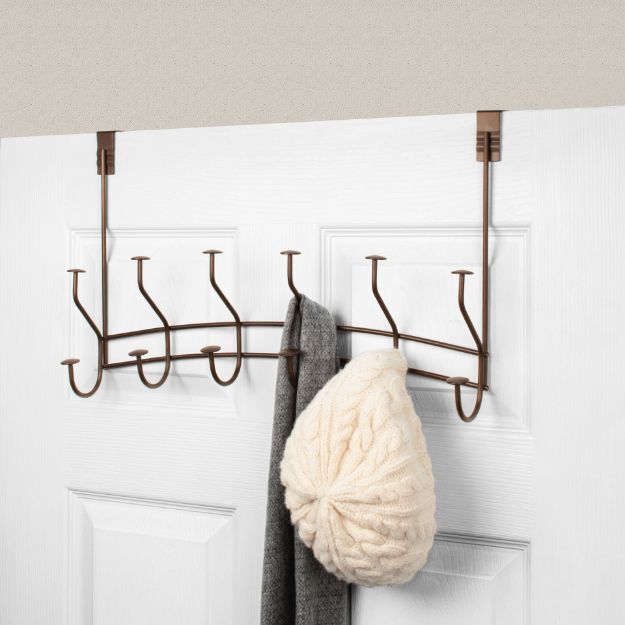 Spectrum Diversified Windsor Over The Door 6-Double Hook - Bronze