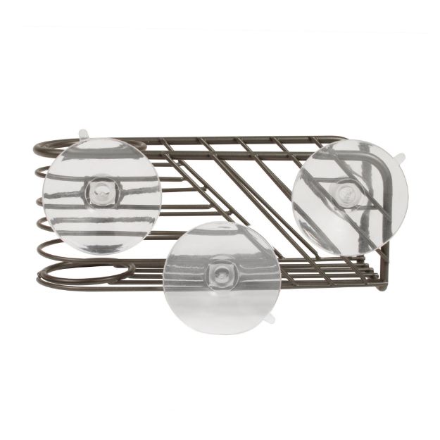 Spectrum Diversified Wright Suction Sink Sponge & Brush Holder - Industrial Gray