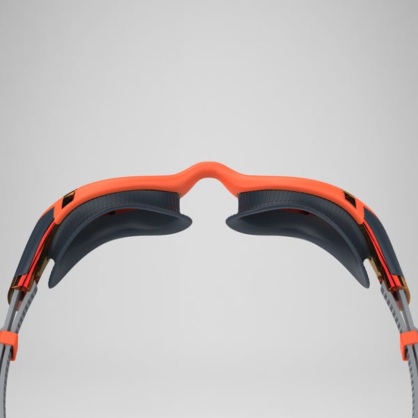 Speedo Adult Biofuse 2.0 Mirror Goggles Orange/Gray