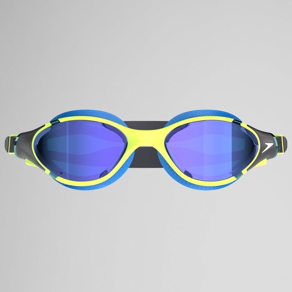 Speedo Adult Biofuse 2.0 Mirrored Goggles Yellow/Blue