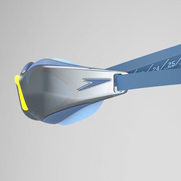 Speedo Adult Fastskin Hyper Elite Mirrored Goggles Blue/Silver