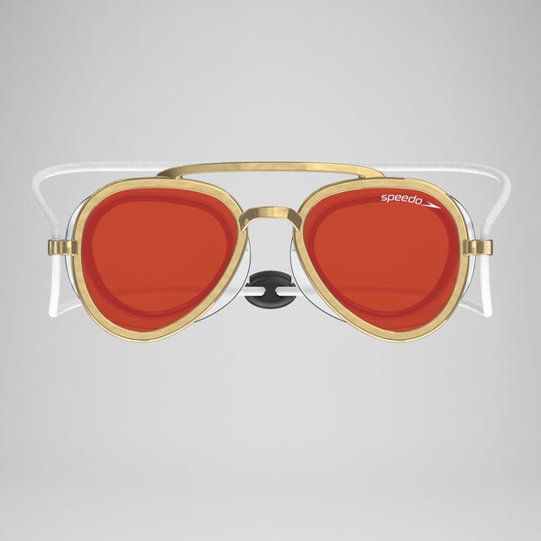 Speedo Adult Sunny G Mariner Mirror Goggles Red/Gold