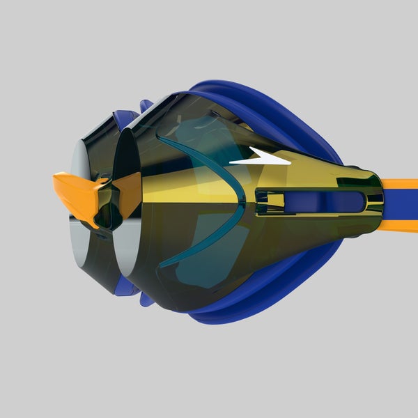 Speedo Adult Vanquisher 3.0 Spirit Mirror Goggles Blue/Orange