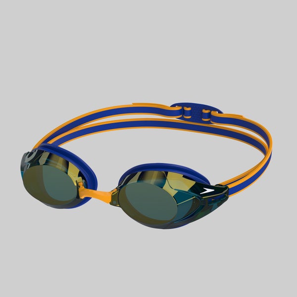 speedo Adult Vanquisher 3.0 Spirit Mirror Goggles Blue/Orange