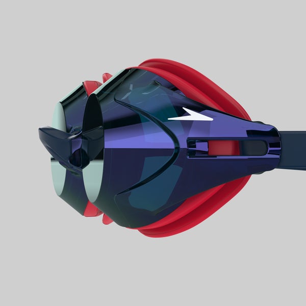 Speedo Adult Vanquisher 3.0 Spirit Mirror Goggles Blue/Red