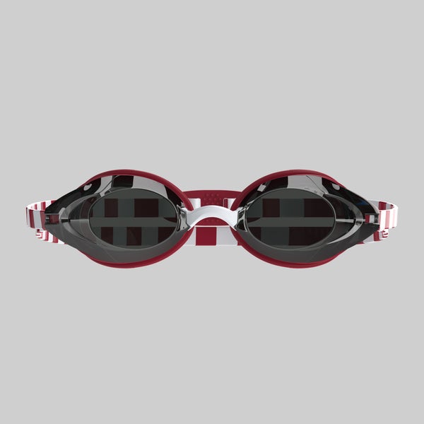 Speedo Adult Vanquisher 3.0 Spirit Mirror Goggles Red/White