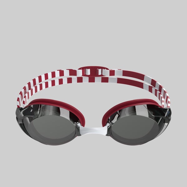 Speedo Adult Vanquisher 3.0 Spirit Mirror Goggles Red/White