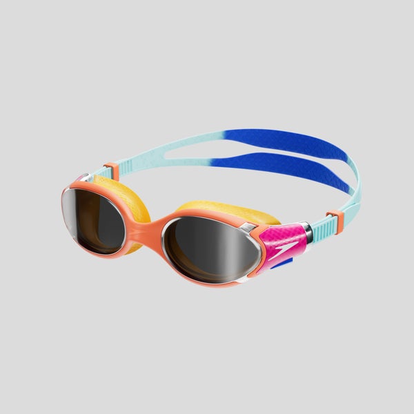 Speedo Biofuse 2.0 Junior Mirrored Goggles Orange/Blue