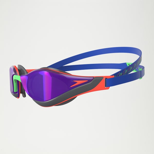 Speedo Fastskin Pure Focus Mirror Goggles Blue/Orange
