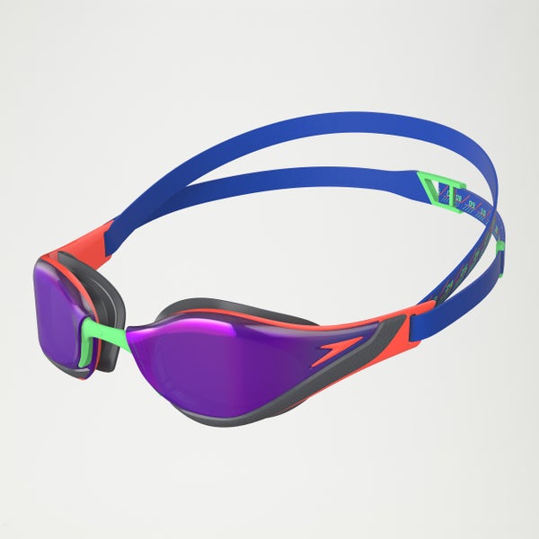 speedo Fastskin Pure Focus Mirror Goggles Blue/Orange