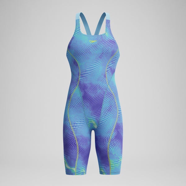 speedo Female Fastskin HyperSpark Openback Kneeskin Blue/Purple