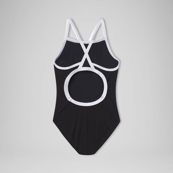 Speedo Girl's Endurance+ Solid Flyback Training One Piece Black