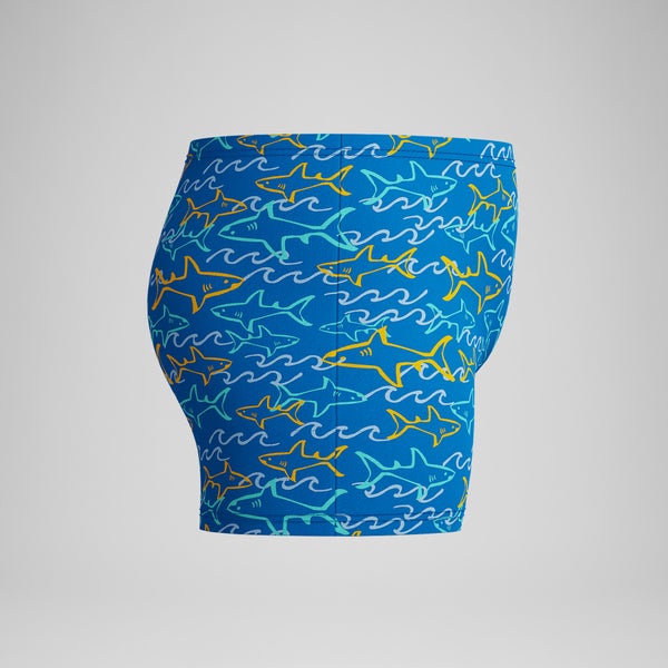 Speedo Infant Boys Learn To Swim Allover Square Leg Blue/Yellow