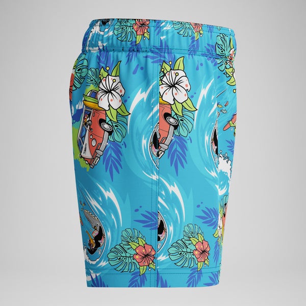 Speedo Infant Boys Learn To Swim Printed 11" Swim Trunks Blue