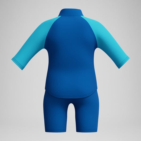 Speedo Infant Boys Learn To Swim Sun Protection Top & Short Blue
