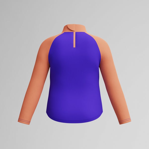 Speedo Infant Girls Learn To Swim Long Sleeve Rashguard Purple/Orange