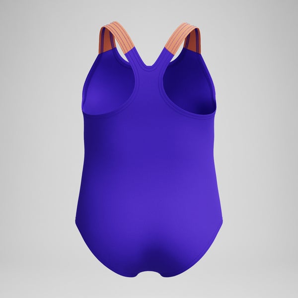 Speedo Infant Girls Learn To Swim Printed One Piece Purple