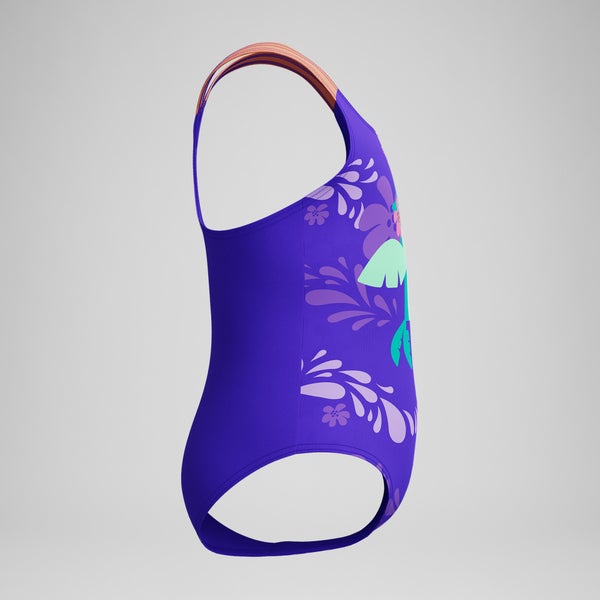 Speedo Infant Girls Learn To Swim Printed One Piece Purple