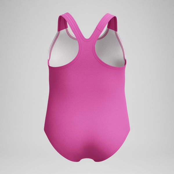 Speedo Infant Girls Printed Racerback One Piece Pink