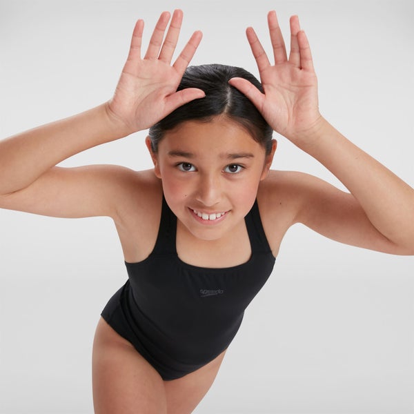 Speedo Junior Girls Endurance+ Medalist One Piece Black