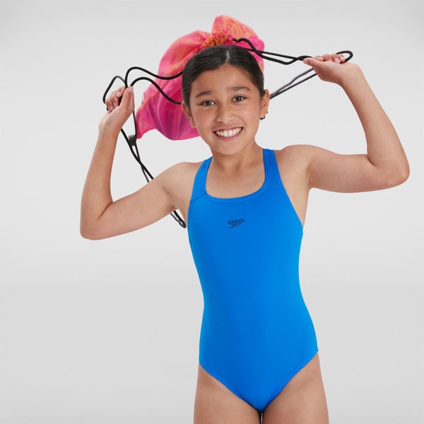 Speedo Junior Girls Endurance+ Medalist One Piece Blue