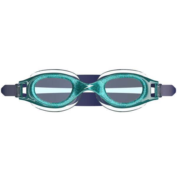 Speedo Junior Hydrospex Print Glitter Goggles Green