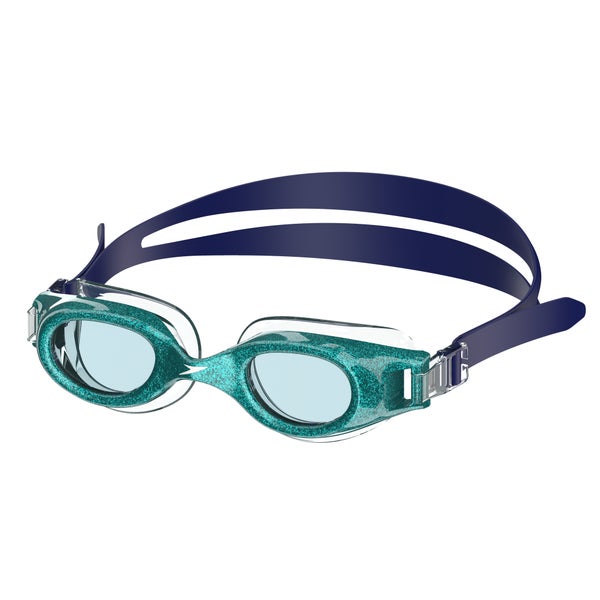 speedo Junior Hydrospex Print Glitter Goggles Green