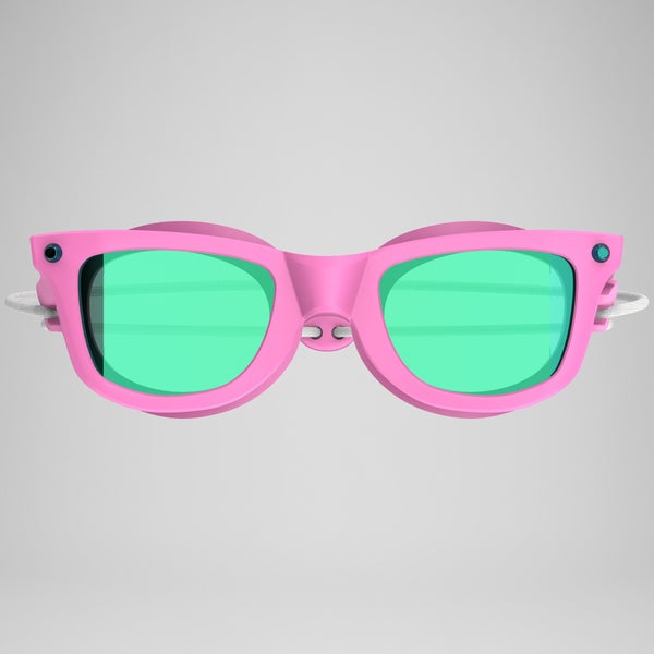 Speedo Junior Sunny G Seasider Mirror Goggles Pink/Green
