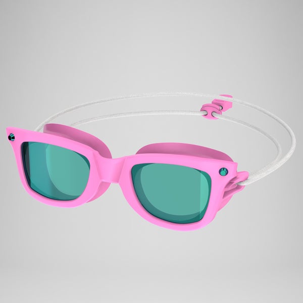 speedo Junior Sunny G Seasider Mirror Goggles Pink/Green