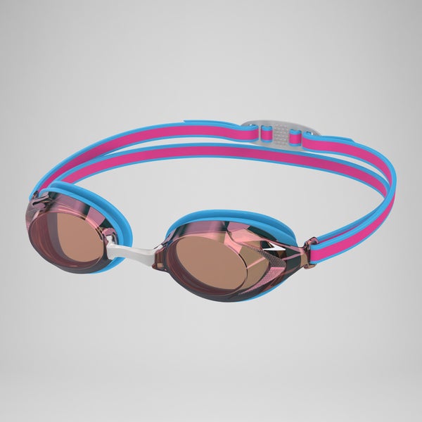 speedo Junior Vanquisher 3.0 Mirror Goggles Pink/Blue