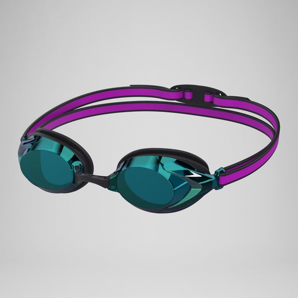 speedo Junior Vanquisher 3.0 Mirror Goggles Purple/Emerald