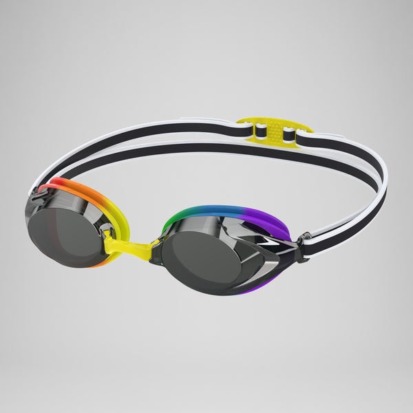 speedo Junior Vanquisher 3.0 Mirror Goggles Rainbow