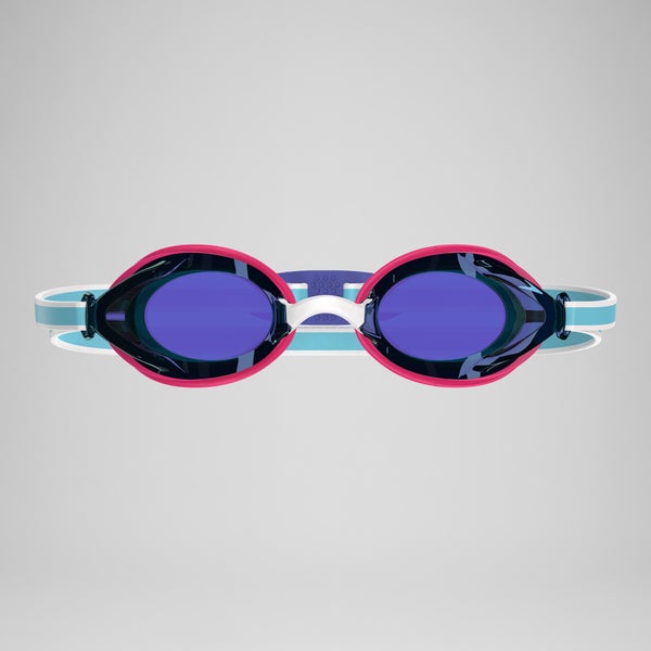 Speedo Junior Vanquisher 3.0 Mirrored Goggles Pink/Blue
