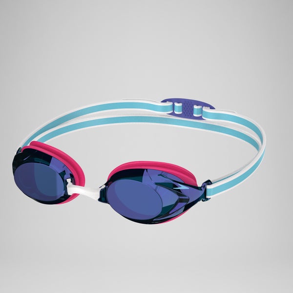 speedo Junior Vanquisher 3.0 Mirrored Goggles Pink/Blue