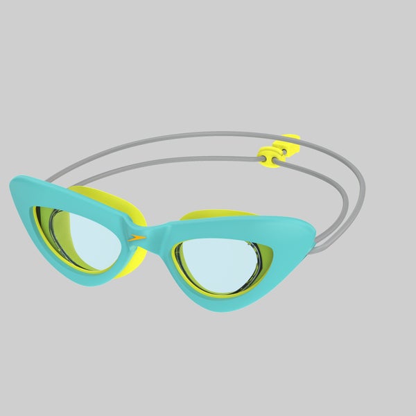 speedo Kids Sunny G Cat Eye Goggles Turquiose/Yellow
