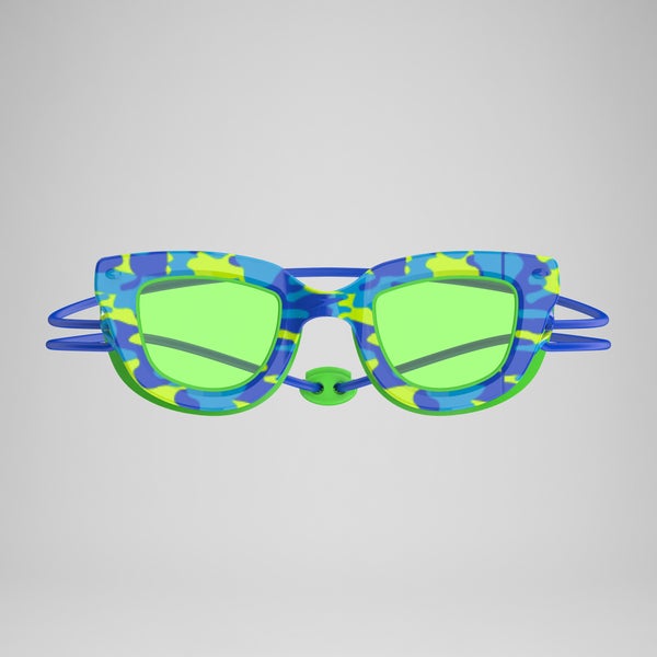Speedo Kids Sunny G Pop Seasiders Print Goggles Green