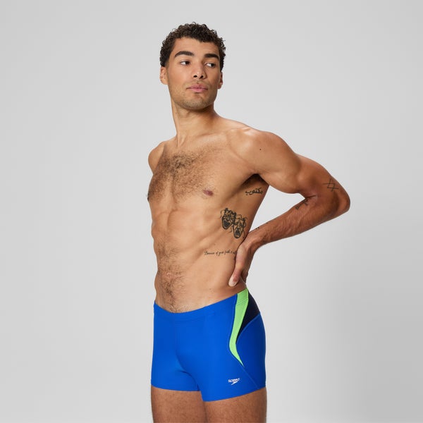 Speedo Men's Beachstar Splice Square Leg Blue/Green