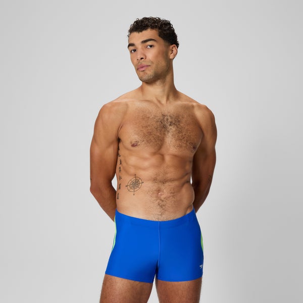speedo Men's Beachstar Splice Square Leg Blue/Green