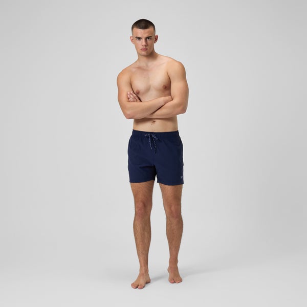 Speedo Men's Classic Solid Redondo Edge Volley 16" Swim Trunks Navy