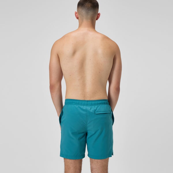 Speedo Men's Classic Solid Redondo Edge Volley 18" Swim Trunks Blue