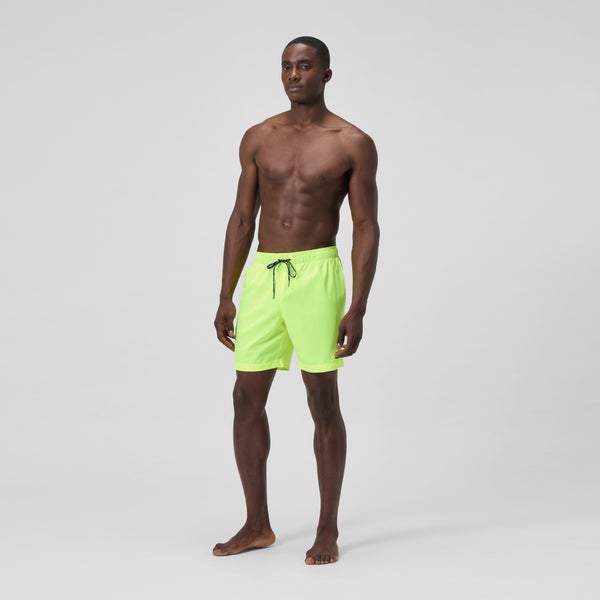 Speedo Men's Classic Solid Redondo Edge Volley 18" Swim Trunks Yellow